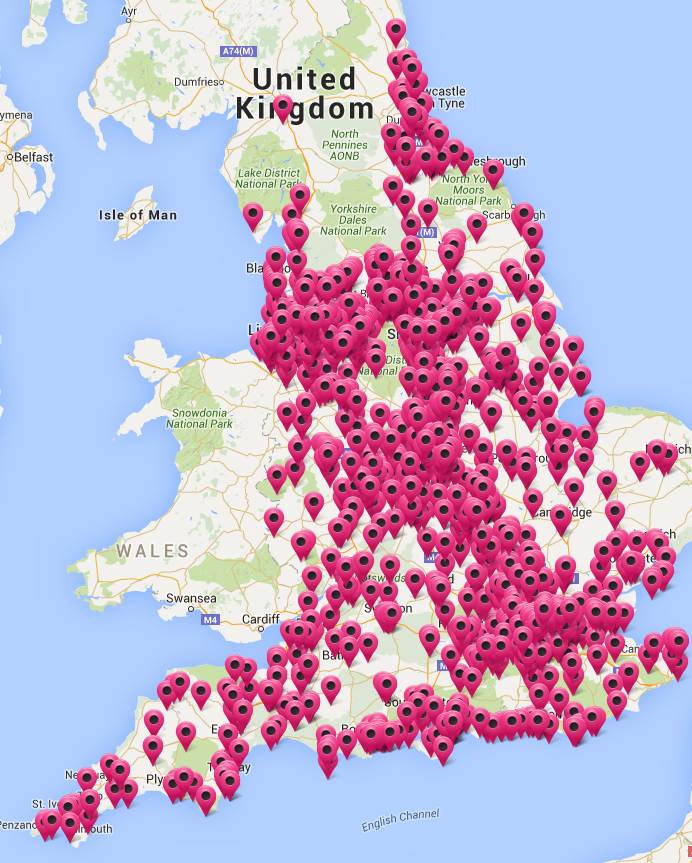 SCR map of live pharmacies (June 2016)